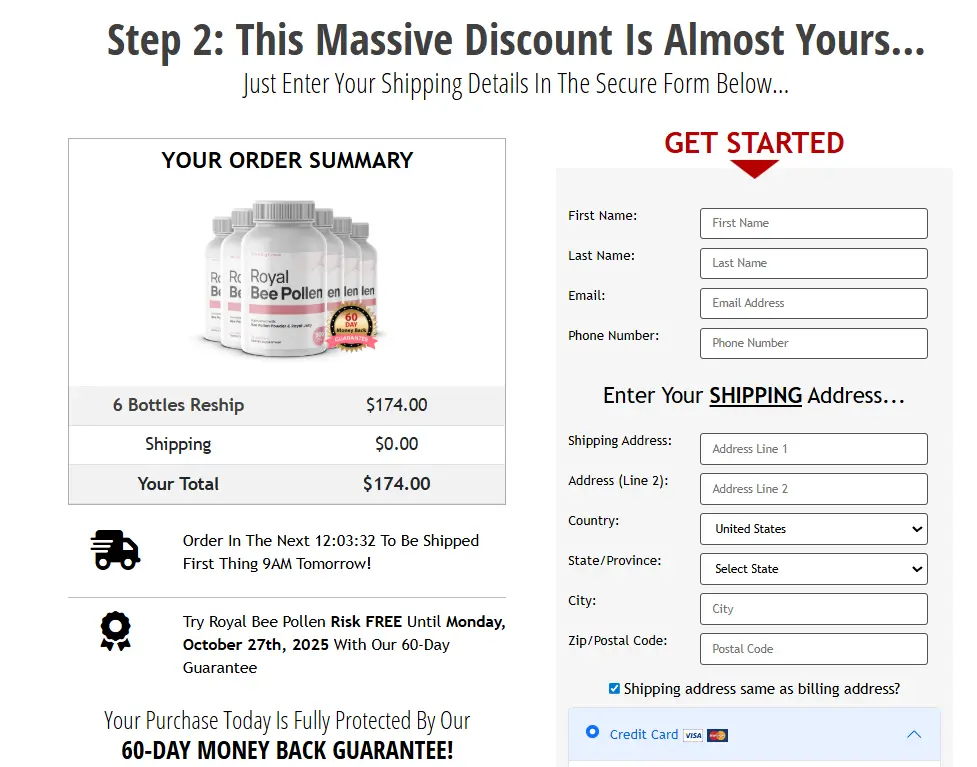 Royal Bee Pollen-Secure-Checkout